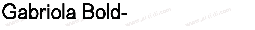Gabriola Bold字体转换